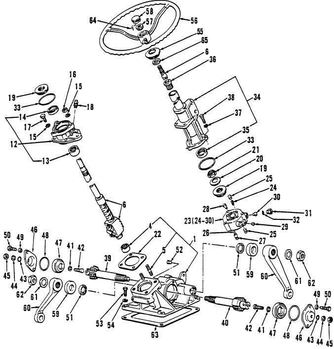 Ford 5000 power steering problems